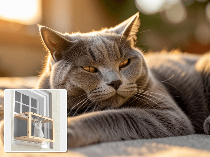 How Window Boxes Improve Senior Cat Health - expert cat window box garden for senior cats guide