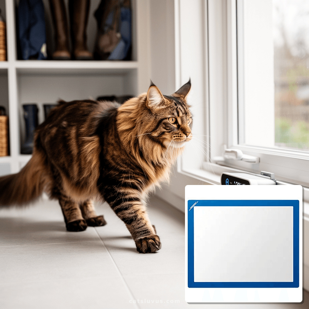 Magnetic Window with cat - professional product lifestyle photo
