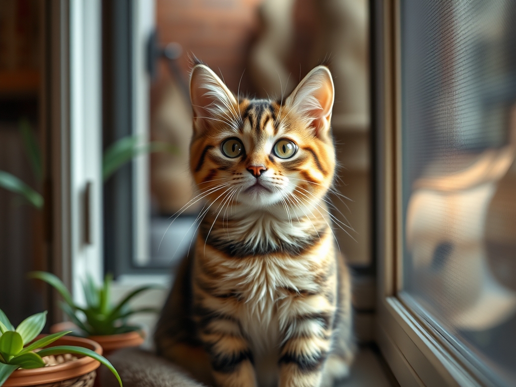 Cat owner reviewing are magnetic window screens safe for cats options for their pet in 2026