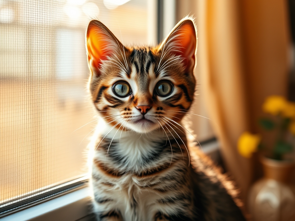 Cat owner reviewing window screen vs window guard for cats options for their pet in 2026