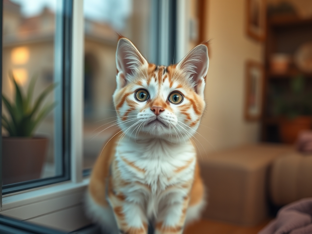 Cat owner reviewing cat window barrier vs screen options for their pet in 2026