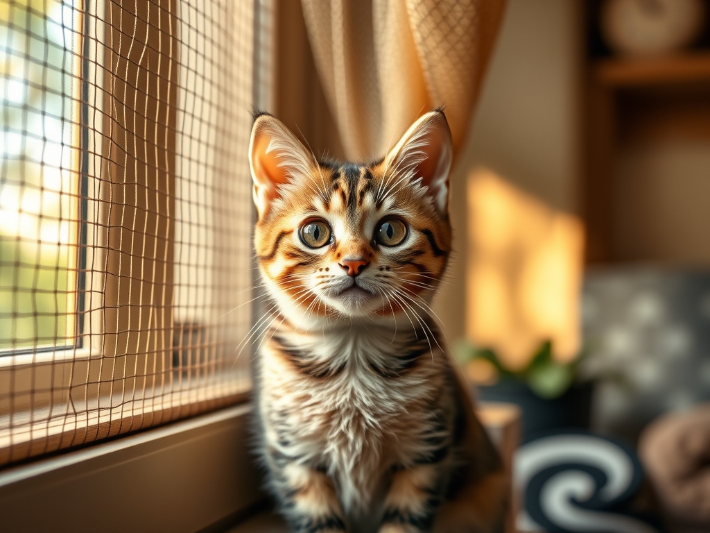 Cat owner reviewing cat window mesh reviews and ratings options for their pet in 2026