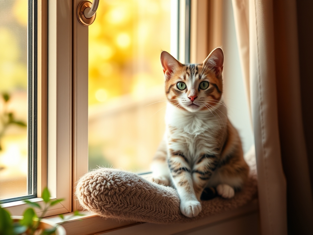 Cat owner reviewing safest window perch supports for heavy cats options for their pet in 2026