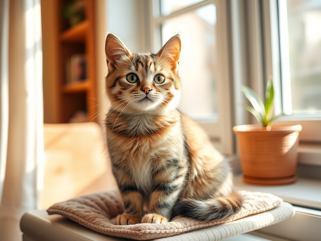 Cat owner reviewing durable cat window perch pad options options for their pet in 2026