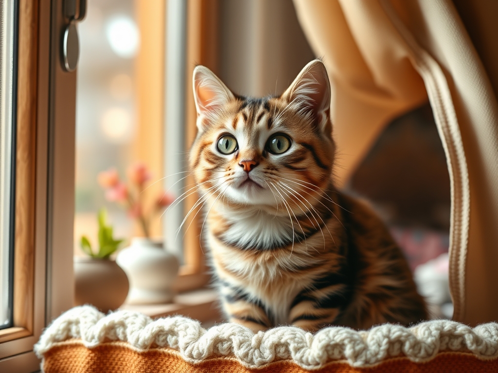 Cat owner reviewing machine washable cat window perch cover options for their pet in 2026