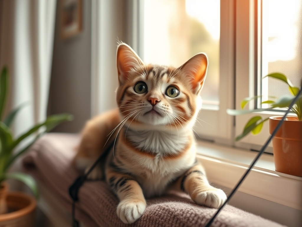 cat window seat with adjustable brackets - cat window perches & beds guide hero image