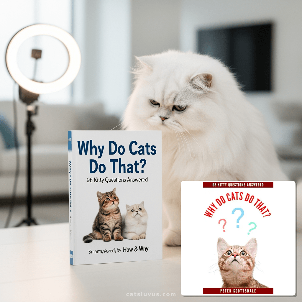 Why Do Cats Do That?: 98 Kitty Questions Answered (How & Why with cat - professional product lifestyle photo