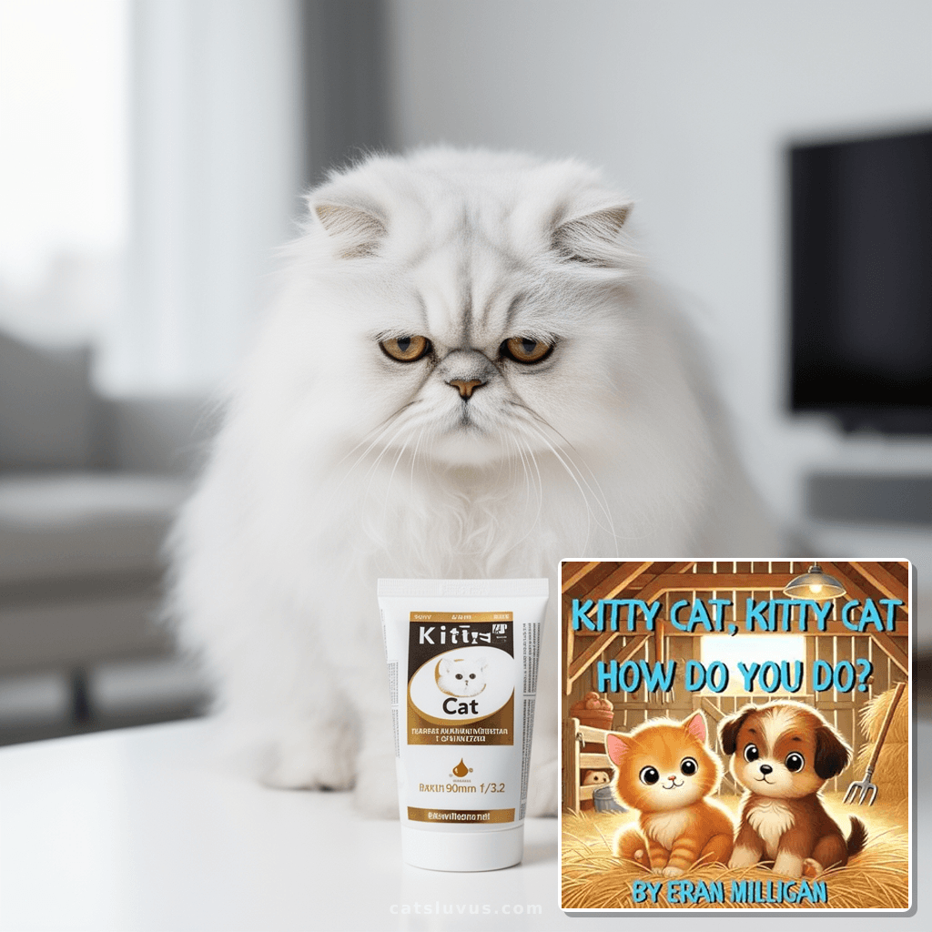 Kitty Cat with cat - professional product lifestyle photo