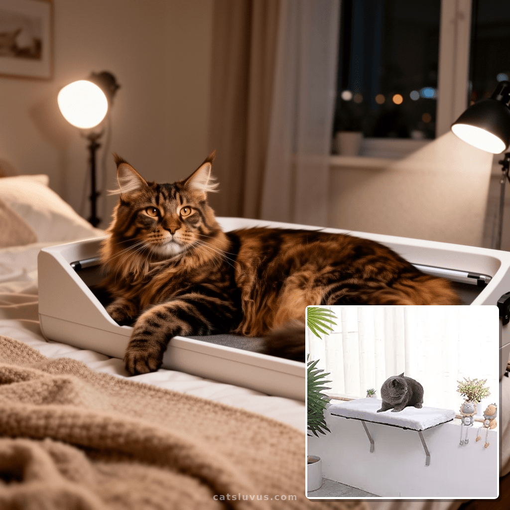 Cat Window Perch with cat - professional product lifestyle photo