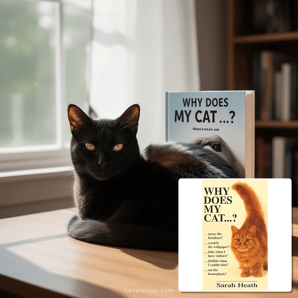 Why Does My Cat . . . ? with cat - professional product lifestyle photo