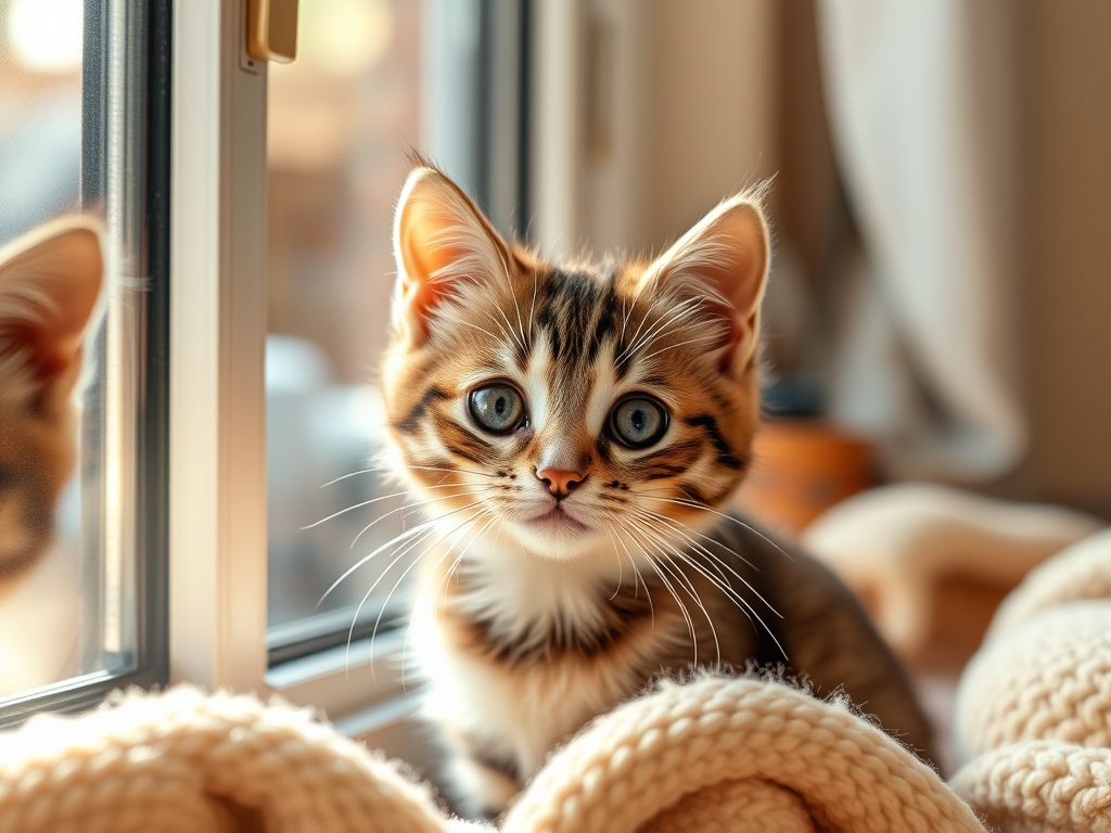 Cat owner reviewing are window safety nets safe for kittens options for their pet in 2026