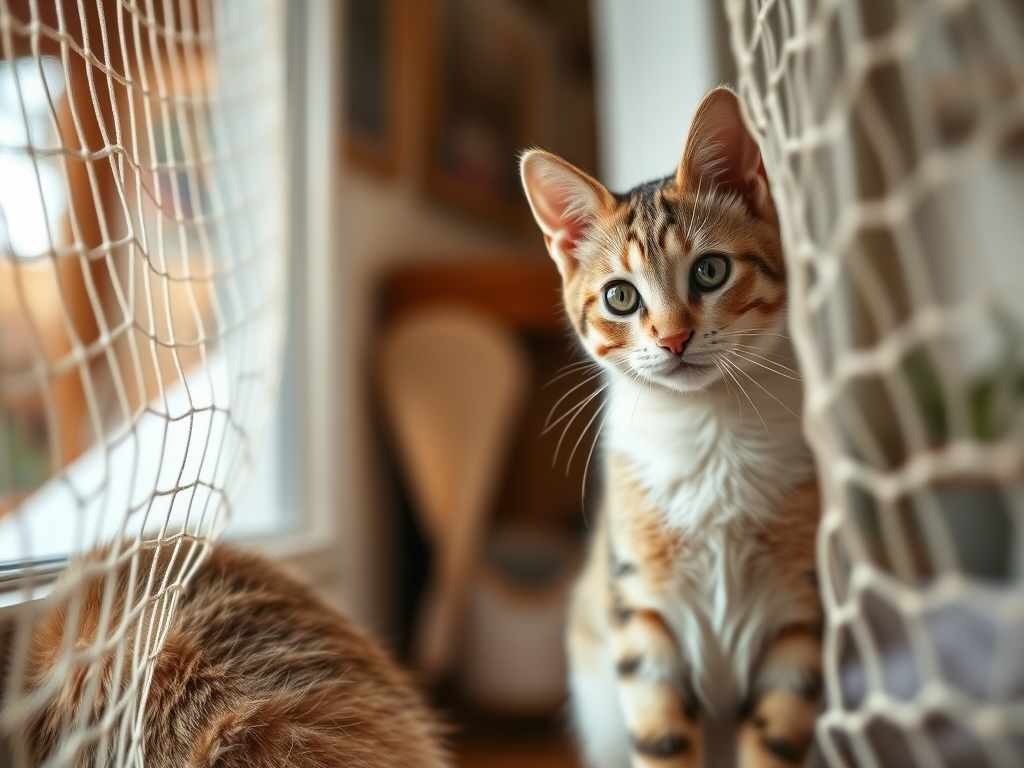 Cat owner reviewing choosing the right window net for cats options for their pet in 2026