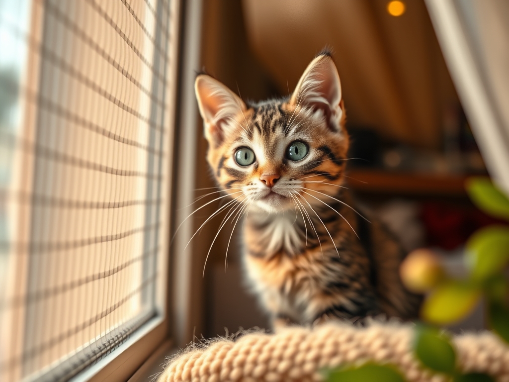 Cat owner reviewing reviews of cat window mesh protectors options for their pet in 2026