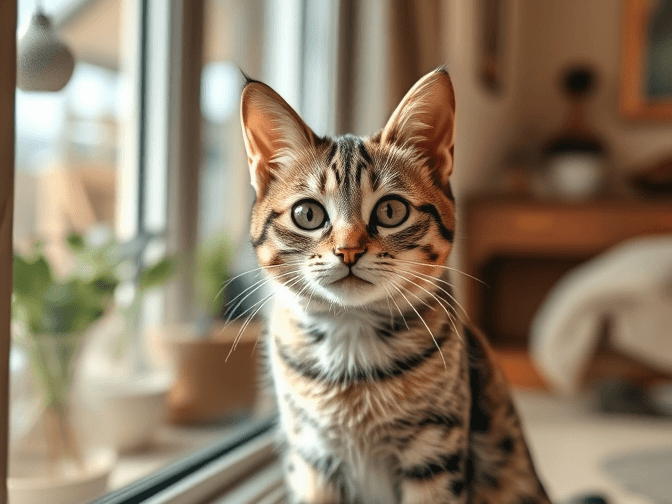 Cat owner reviewing DIY cat window safety solutions options for their pet in 2026