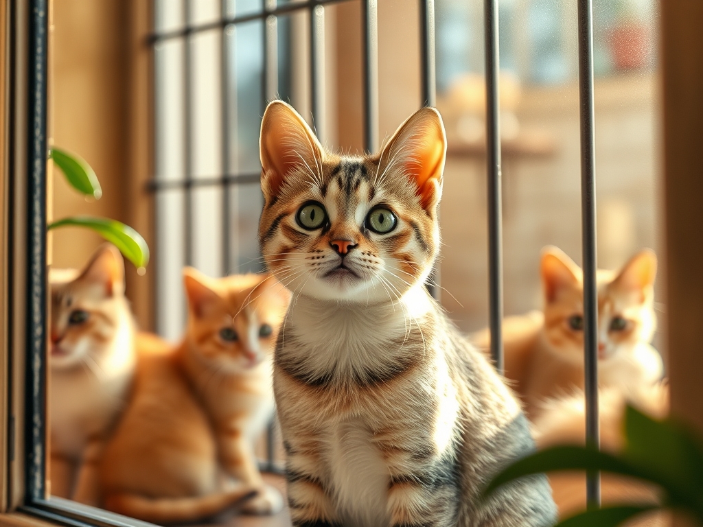 Cat owner reviewing best window security bars for indoor cats options for their pet in 2026