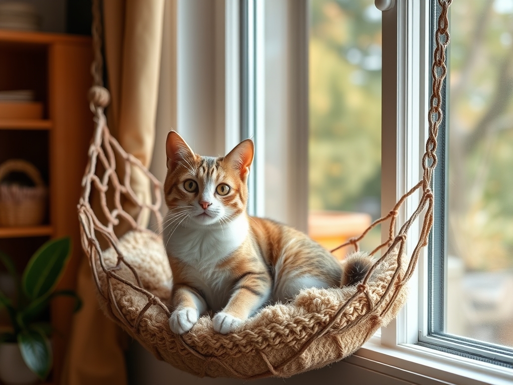 Cat owner reviewing cat window bed vs window hammock options for their pet in 2026