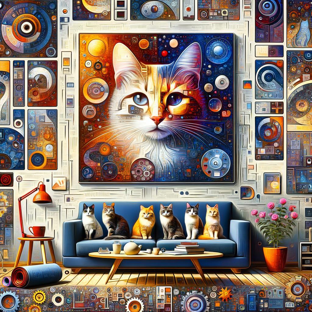 How To Display Cat Portraits in Your Living Space