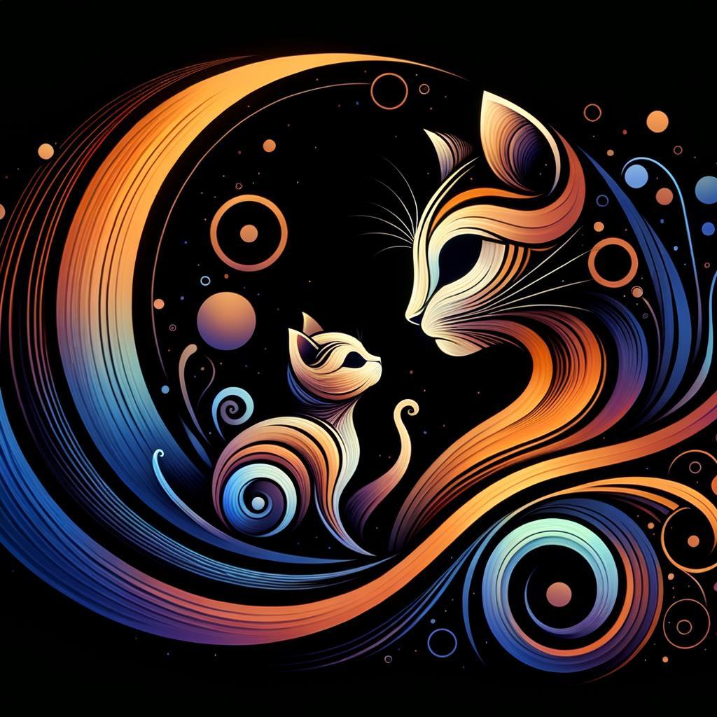 Video of Kitten Admiring Mom Cat Melts Hearts