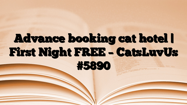 Advance booking cat hotel | First Night FREE – CatsLuvUs