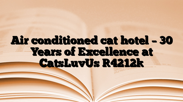 Air conditioned cat hotel – 30 Years of Excellence at CatsLuvUs