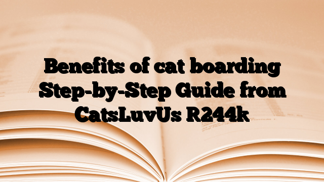 Benefits of cat boarding Step-by-Step Guide from CatsLuvUs