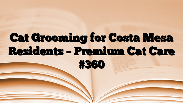 Cat Grooming for Costa Mesa Residents – Premium Cat Care