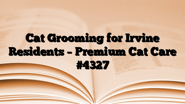 Cat Grooming for Irvine Residents – Premium Cat Care