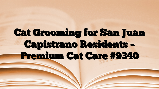 Cat Grooming for San Juan Capistrano Residents – Premium Cat Care