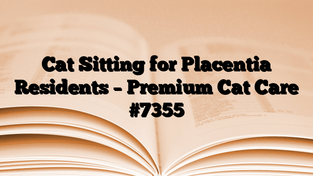 Cat Sitting for Placentia Residents – Premium Cat Care