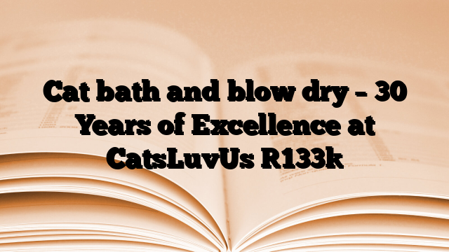 Cat bath and blow dry – 30 Years of Excellence at CatsLuvUs