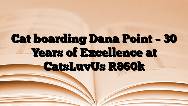 Cat boarding Dana Point – 30 Years of Excellence at CatsLuvUs