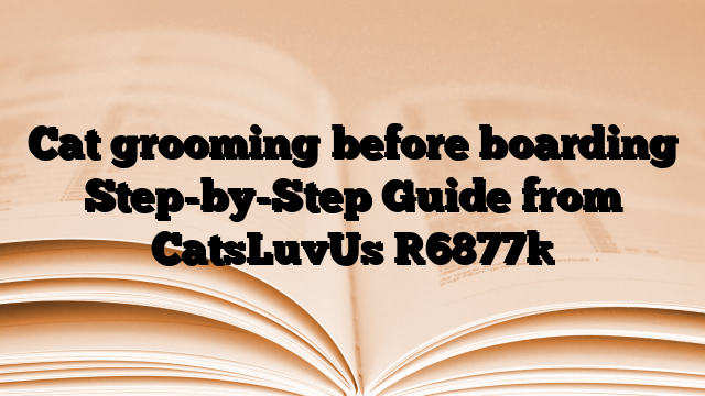 Cat grooming before boarding Step-by-Step Guide from CatsLuvUs