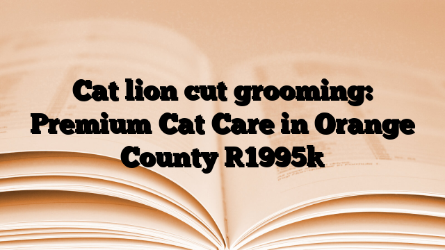 Cat lion cut grooming: Premium Cat Care in Orange County