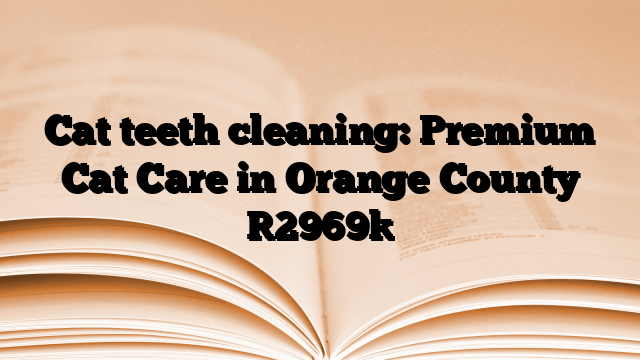 Cat teeth cleaning: Premium Cat Care in Orange County