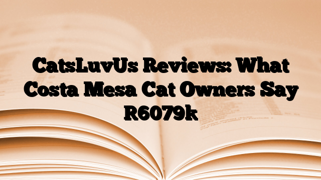 CatsLuvUs Reviews: What Costa Mesa Cat Owners Say