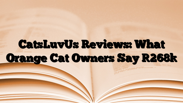CatsLuvUs Reviews: What Orange Cat Owners Say