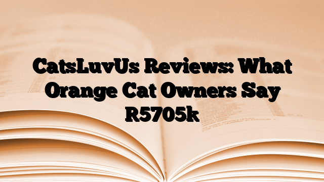 CatsLuvUs Reviews: What Orange Cat Owners Say