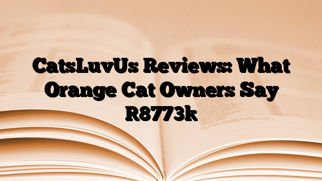 CatsLuvUs Reviews: What Orange Cat Owners Say