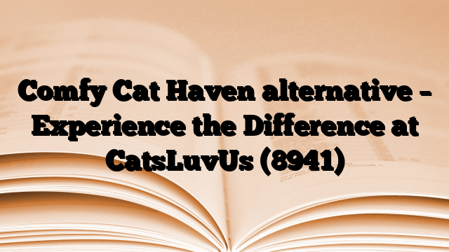 Comfy Cat Haven alternative – Experience the Difference at CatsLuvUs