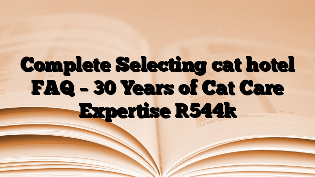 Complete Selecting cat hotel FAQ – 30 Years of Cat Care Expertise