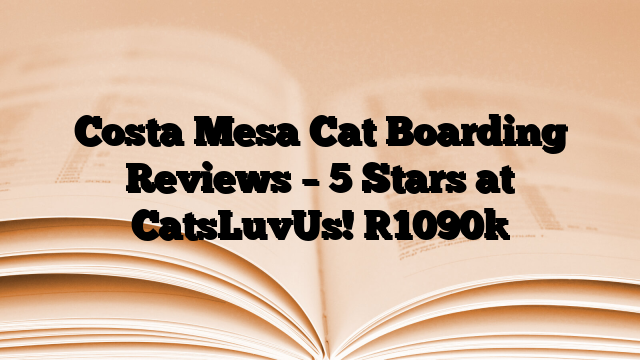 Costa Mesa Cat Boarding Reviews – 5 Stars at CatsLuvUs!