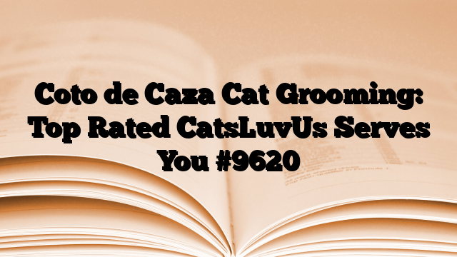Coto de Caza Cat Grooming: Top Rated CatsLuvUs Serves You