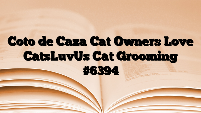 Coto de Caza Cat Owners Love CatsLuvUs Cat Grooming