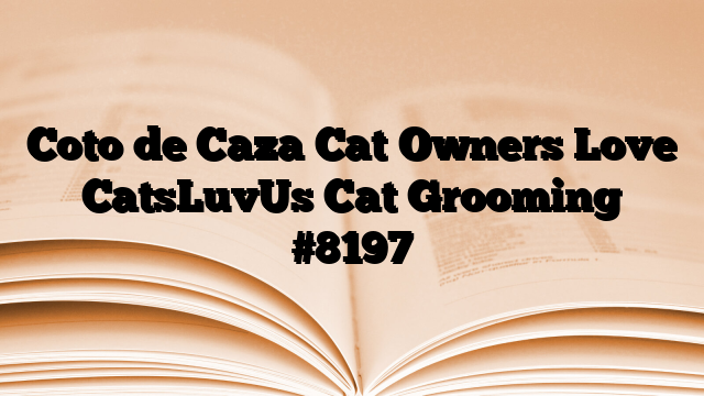 Coto de Caza Cat Owners Love CatsLuvUs Cat Grooming
