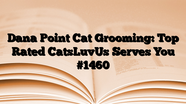 Dana Point Cat Grooming: Top Rated CatsLuvUs Serves You
