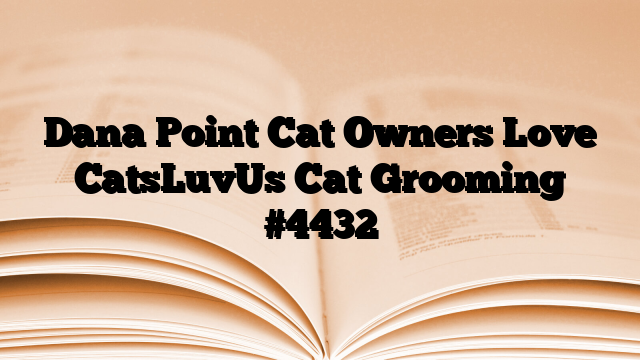 Dana Point Cat Owners Love CatsLuvUs Cat Grooming