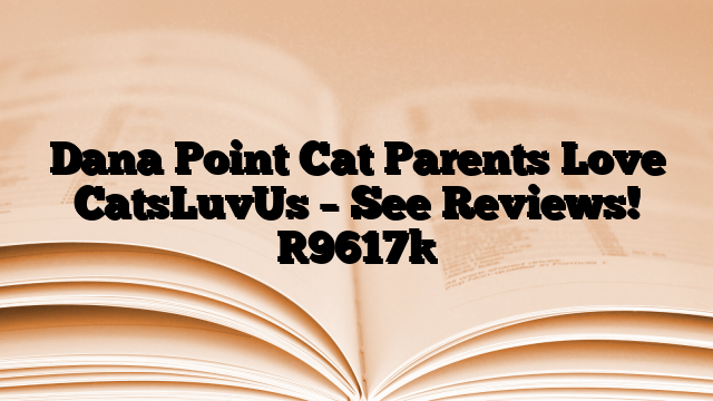 Dana Point Cat Parents Love CatsLuvUs – See Reviews!