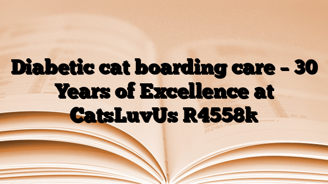 Diabetic cat boarding care – 30 Years of Excellence at CatsLuvUs