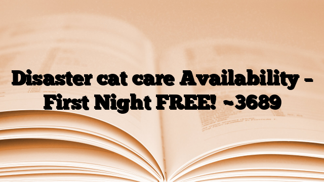 Disaster cat care Availability – First Night FREE!