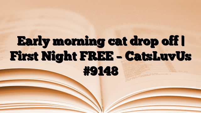 Early morning cat drop off | First Night FREE – CatsLuvUs